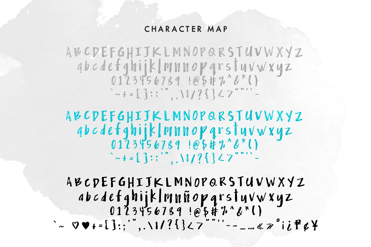 Drybrush — OpenType SVG Font Trio preview 2