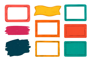 Colorful collection of decorative, an Illustration by ZinetroN
