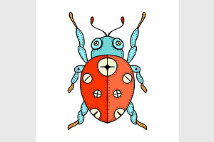 Vector Bug Doodle