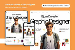 Bjorn Dniester - Creative Portfolio, a Landing Page Template by productype1