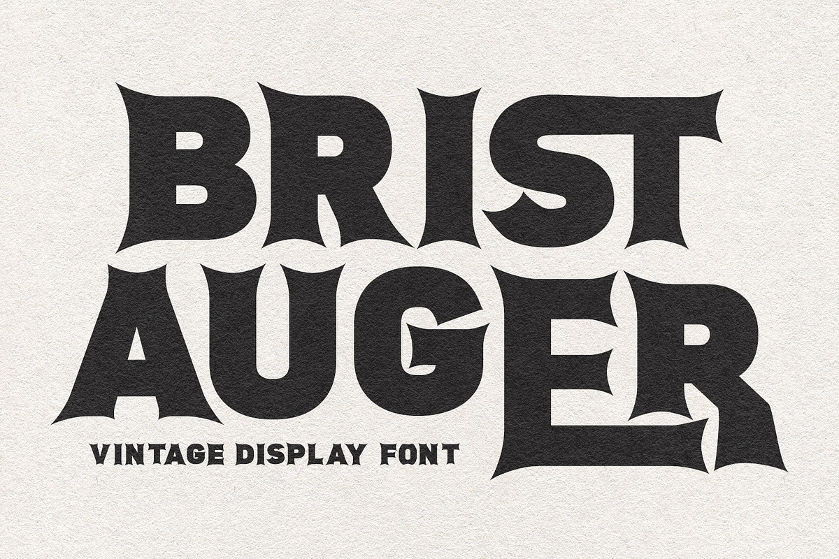 Brist Auger Vintage Display Font, a Sans Serif Font by Maulana Creative (Photo 1 of 9)