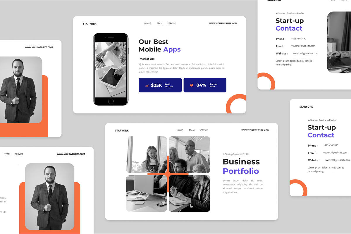 Startup Presentation PowerPoint, a Presentation Template by Annora Studio (Photo 4 of 5)