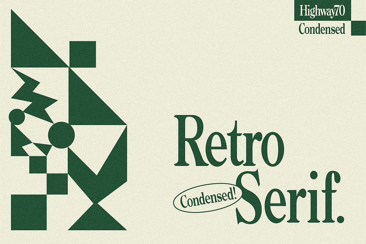 Highway 70 Condensed - Retro Serif, a Serif Font by Lateral Design (Photo 2 of 17)