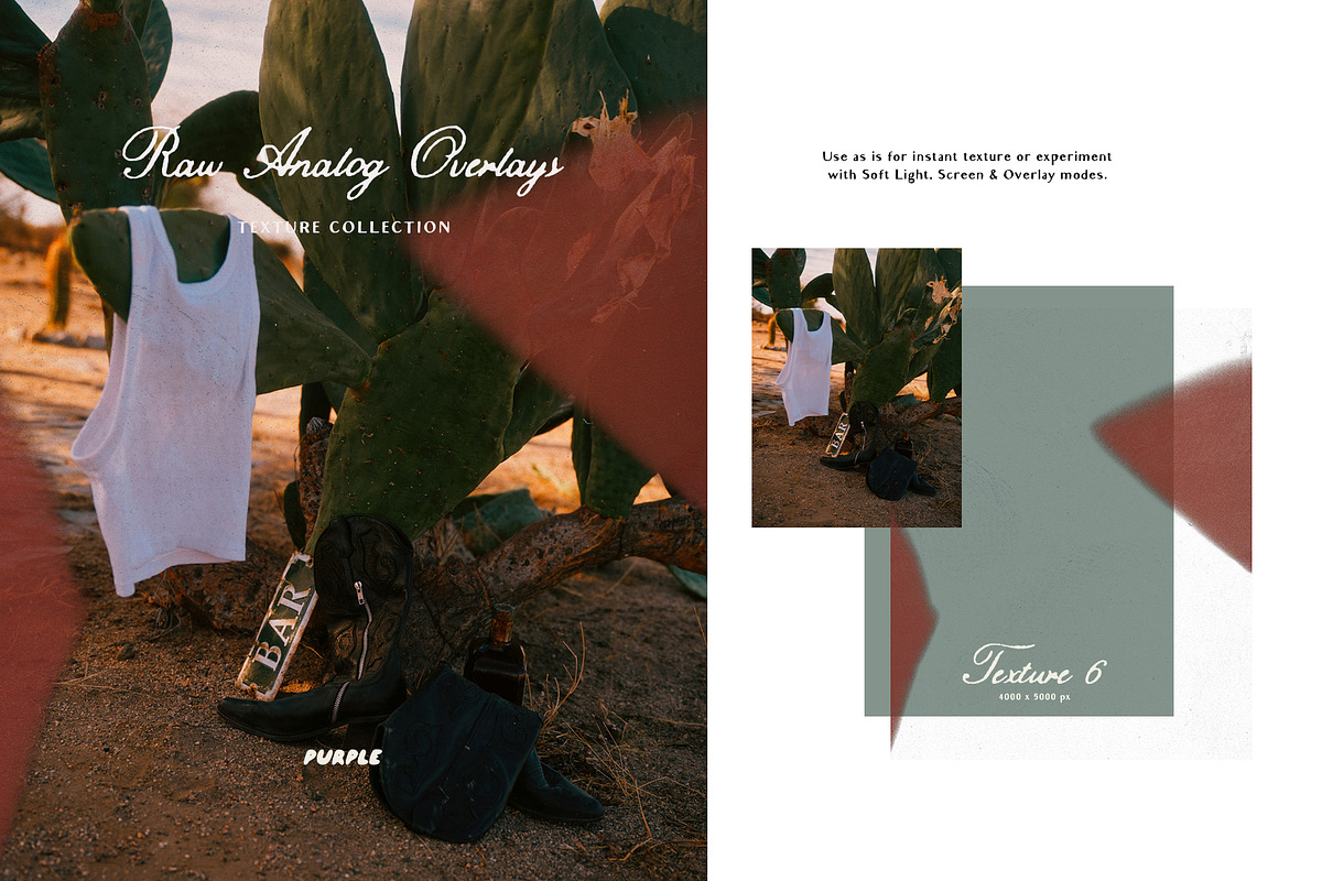 Raw Analog Texture Overlays, a Texture Graphic by Purple (Photo 11 of 31)