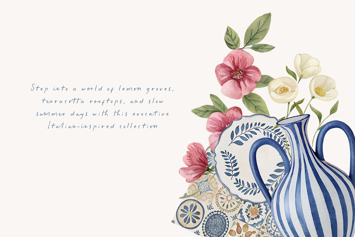 Mediterranean Collection, a Graphic by Paper Flowers Studio (Photo 11 of 12)