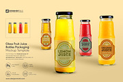 Fruit Juice Glass Container Mockup, a Cups & Container Mockup by Designertale (Thumbnail 1 of 8)
