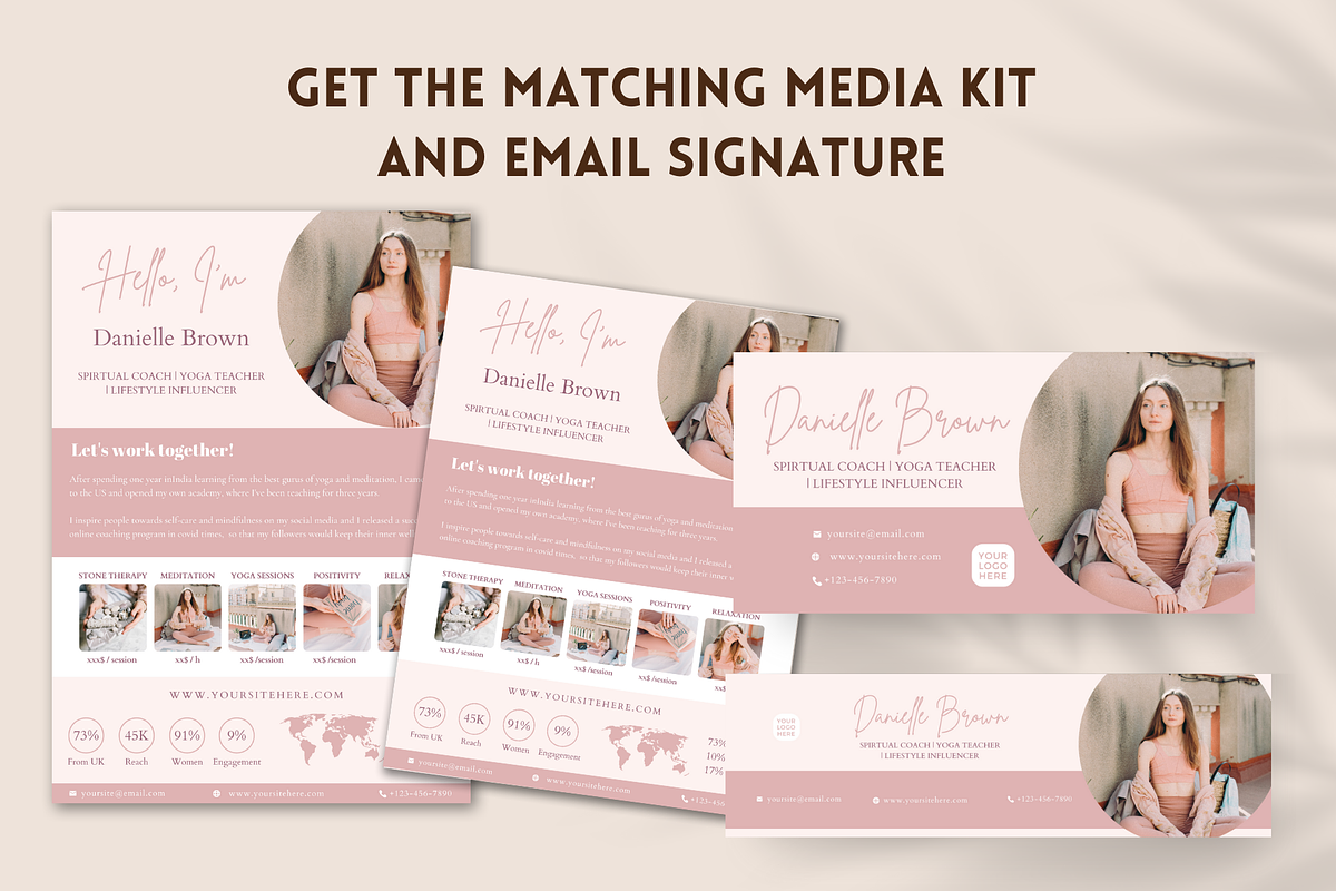 Spiritual Coach Business Card Pink, a Business Card Template by Golden Horizons Studio (Photo 6 of 9)
