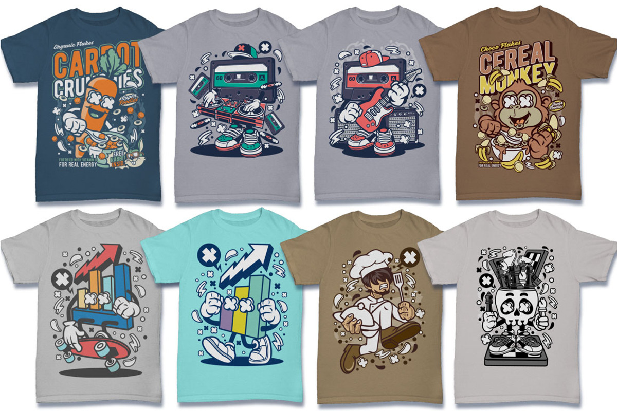 Cartoon Vector 6 Design Bundle, an Illustration by roach_graphic (Photo 6 of 29)