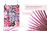 Sunset in the Tropics graphic set., a Decorative Illustration by Dinkoobraz (Thumbnail 2 of 9)
