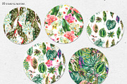 Tropical leaves graphic pack, an Illustration by Belusuab (Thumbnail 12 of 16)