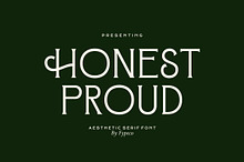 Honest Proud - Aesthetic Serif Font