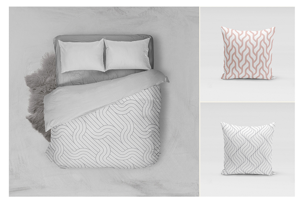 Rippled Seamless Patterns v.1, a Pattern Graphic by Curly_Pat (Photo 2 of 8)