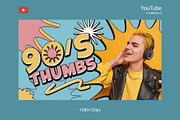 90's Style YouTube Thumbnails, a Social Media Template by Andrew Skoch Design (Thumbnail 7 of 7)