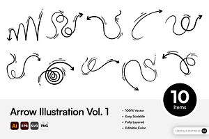 Arrow Illustration Vol. 1, a Graphic by SLAB! Design