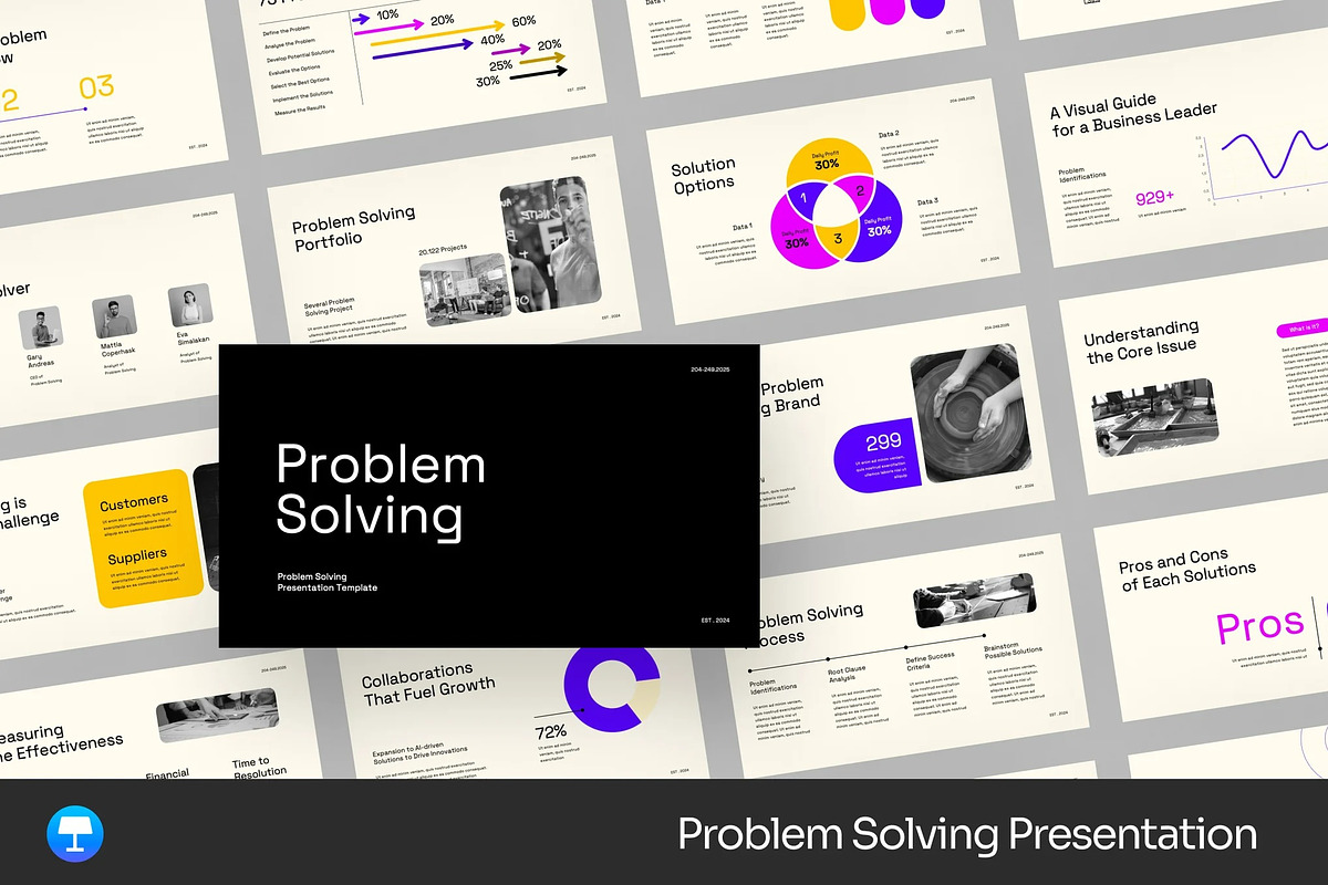 Problem Solving Keynote Templates, a Presentation Template by Fit-tee (Photo 1 of 2)