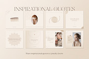 Jewelry Instagram Templates | CANVA, a Social Media Template by Wildnun Studio (Thumbnail 11 of 26)