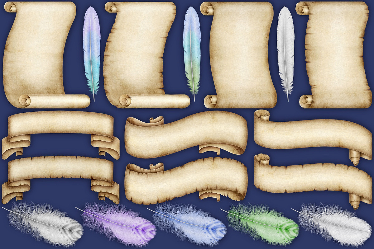 Crystal Magic clip art set., a Seasonal Illustration by Happy Sloth Graphics (Photo 10 of 17)