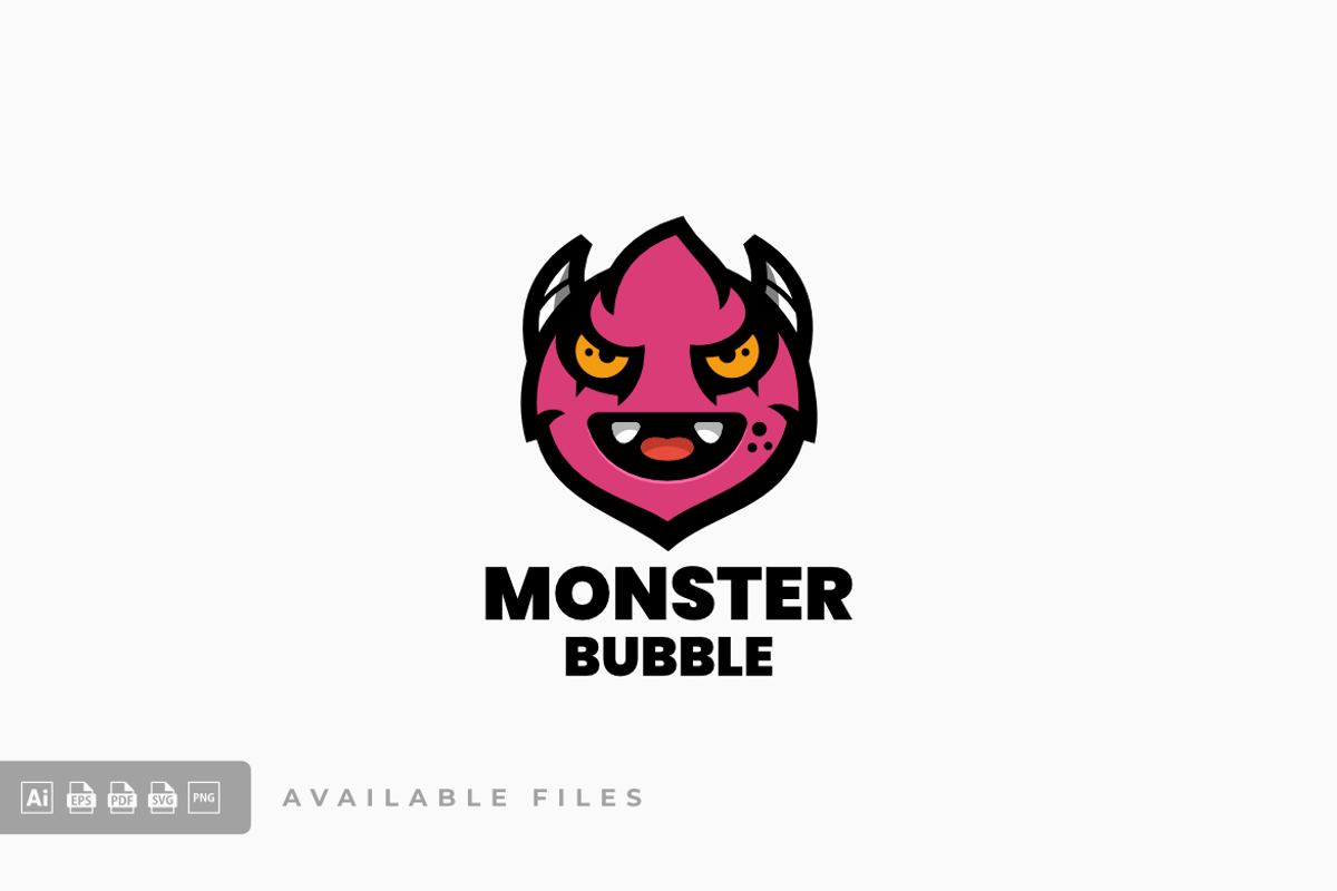 Monster Mascot Cartoon Logo, a Branding & Logo Template by ivan_artnivora