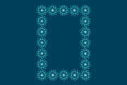 Rectangular frames of snowflakes, a Decorative Illustration by Tati_Kli (Thumbnail 3 of 4)