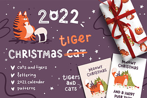 Christmas Tiger&Cat