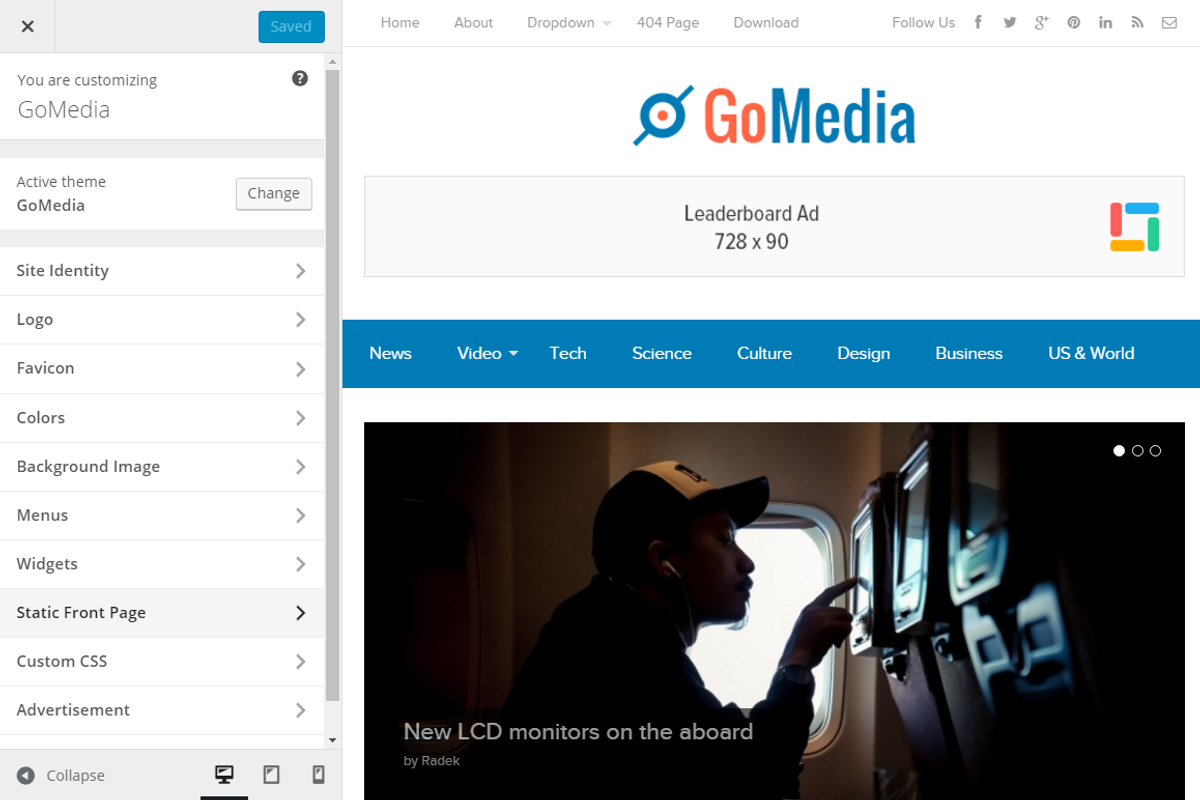 GoMedia WordPress Theme, a WordPress Template by Theme Junkie (Photo 3 of 4)