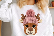 Crochet Faux Yarn Christmas Reindeer, an Illustration by SinaCreation (Thumbnail 5 of 7)