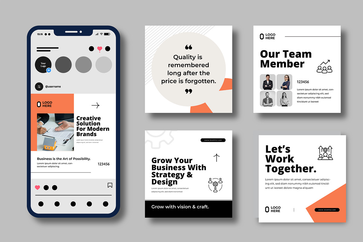 Corporate Business Social Media Post, a Social Media Template by MightyDesign (Photo 1 of 8)