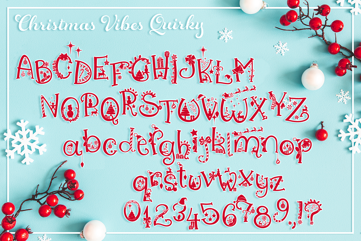 Christmas Vibes Font Family preview 4