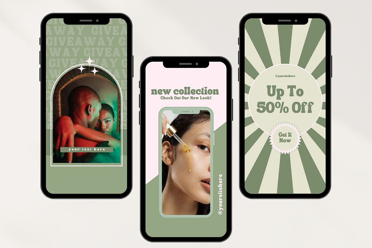 Green Instagram Story Template Canva, a Social Media Template by Boltik Studio (Photo 2 of 8)
