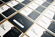 Dark Blue Corporate Business Card 12, a Business Card Template by bouncy (Thumbnail 2 of 4)