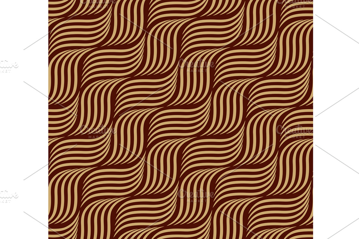 The geometric pattern with wavy, a Decorative Illustration by RODINA (Photo 1 of 3)
