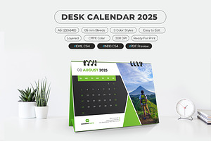 A5 Desk Calendar 2025 Printable