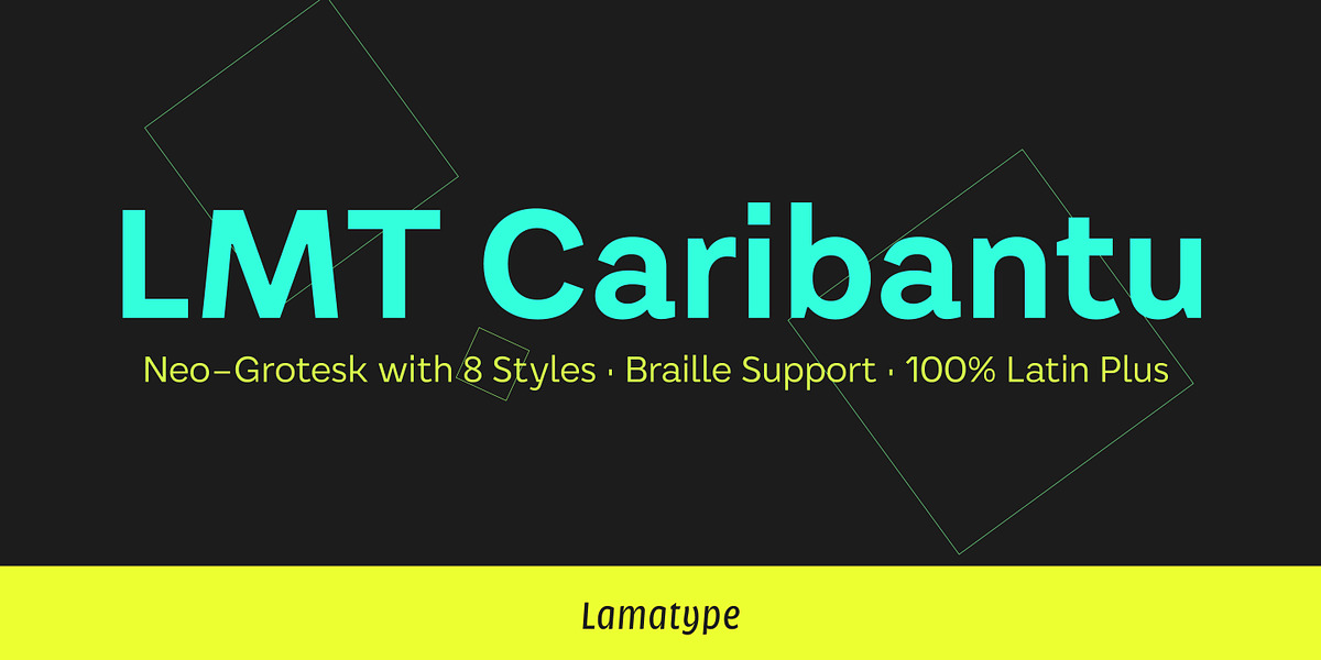 LMT Caribantu, a Sans Serif Font by Lamatype (Photo 1 of 12)