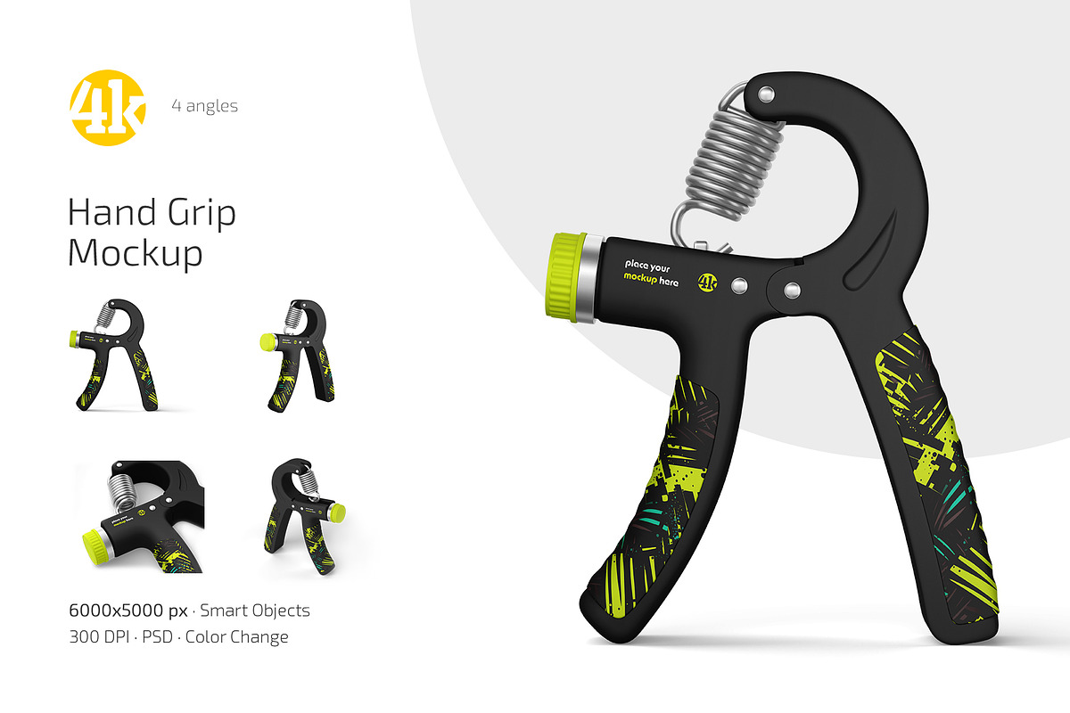 Hand Grip Mockup Set, an Advertising Mockup by Country4k (Photo 1 of 4)