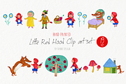 Little red riding hood watercolor, an Illustration by Eomoiart (Thumbnail 1 of 3)