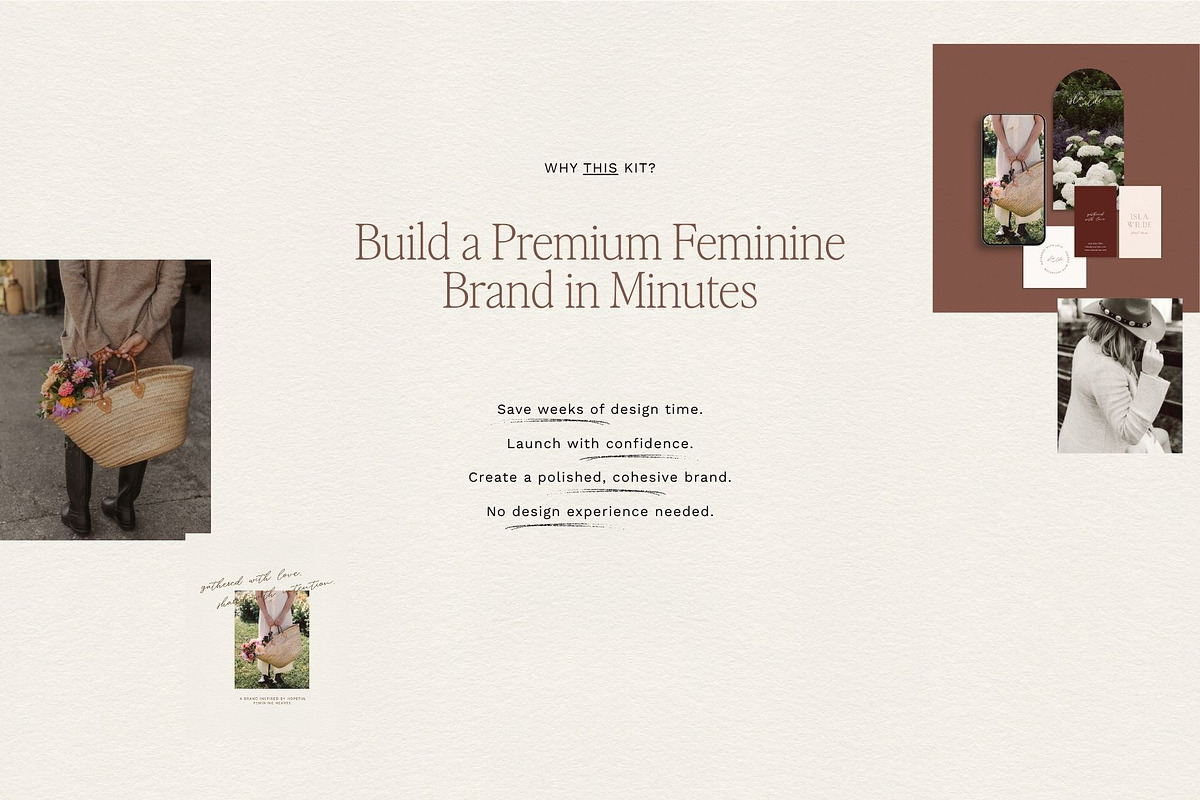 Feminine Small Business Logo Kit, a Branding & Logo Template by Ederra Design (Photo 9 of 16)