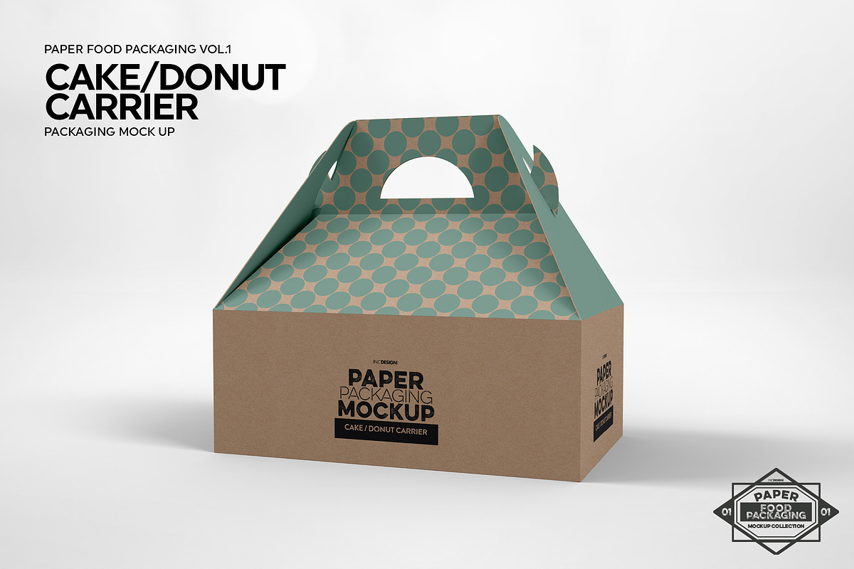 Cake Carrier Packaging Mockup, a Packaging Mockup by INCDesign (Photo 5 of 6)