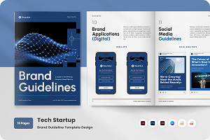 Brand Guideline for Tech Company, a Branding & Logo Template by twinstd