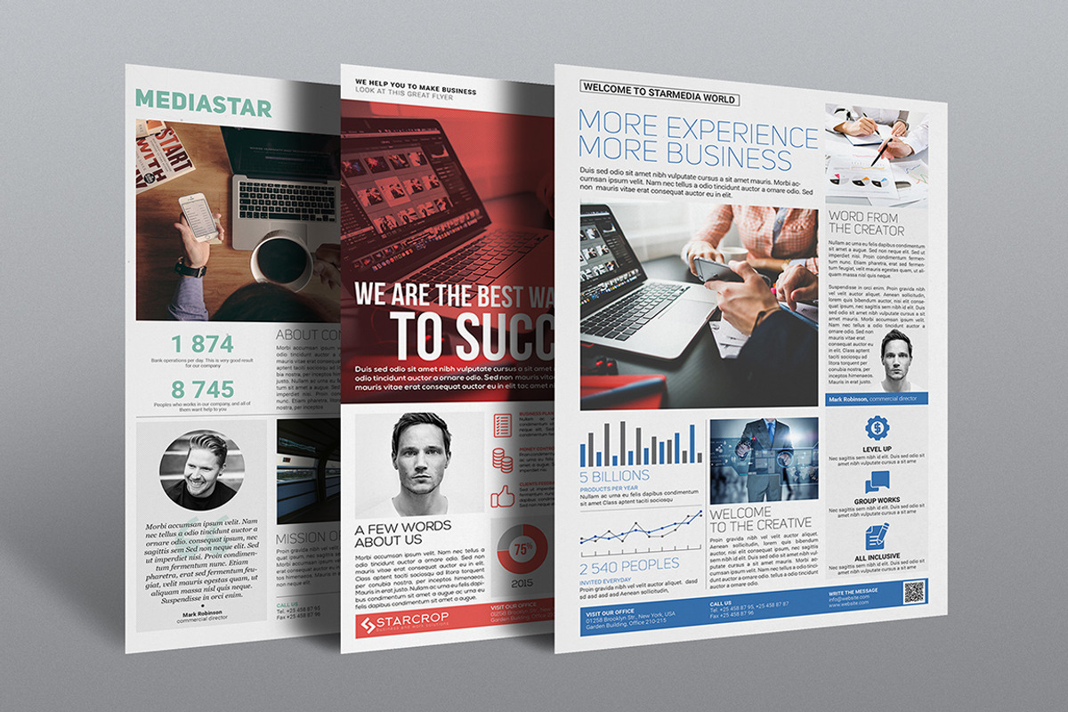 Corporate Flyers Bundle (10 in 1), a Flyer Template by Kovalski (Photo 4 of 4)