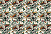 Seamless Pattern Day of the Dead, a Pattern Graphic by Designs by Helen Trupak (Thumbnail 7 of 12)