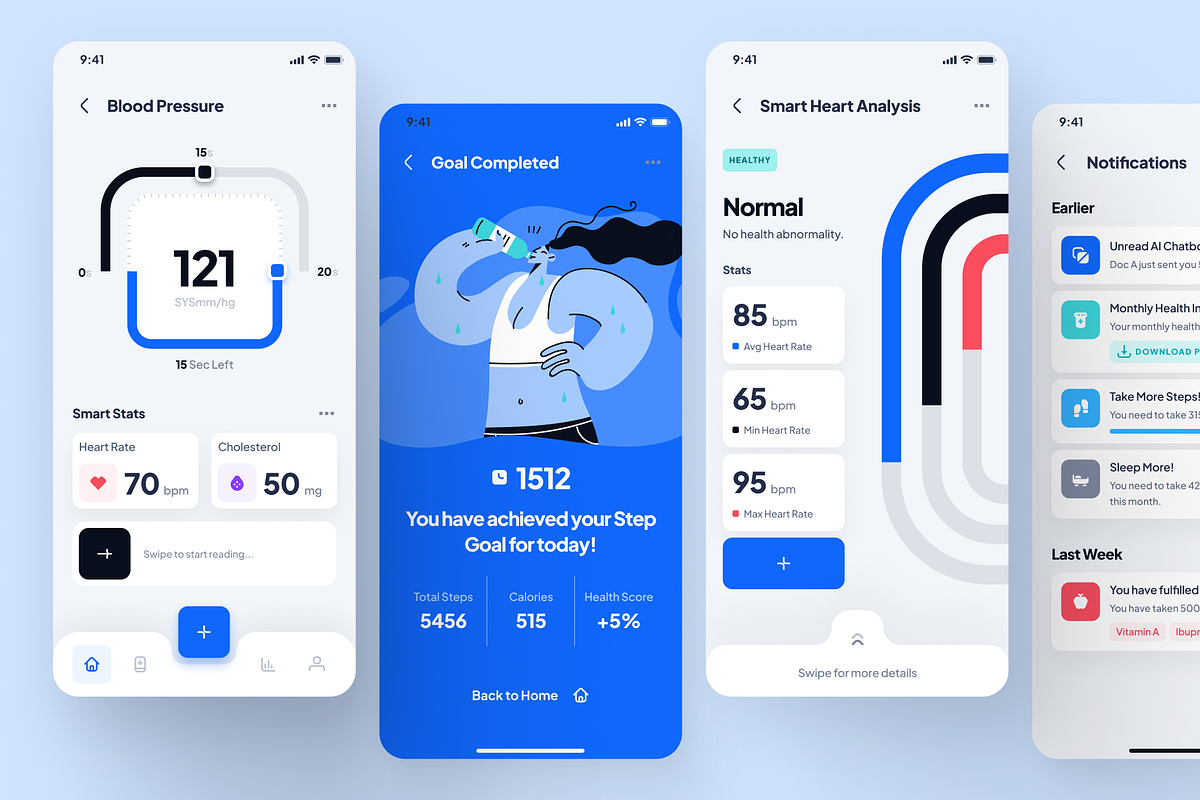 asklepios ui kit: AI Healthcare App, an UI Kit Template by strangehelix.bio (Photo 10 of 10)