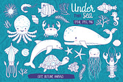 Cute sea animals and patterns, an Animal Illustration by MagicForestory (Thumbnail 3 of 6)