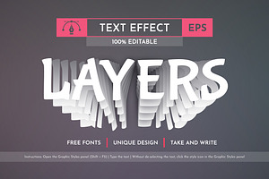 Layers - Editable Text Effect