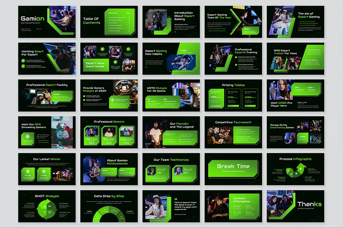 Esport Gaming Powerpoint Templates, a Presentation Template by Fit-tee (Photo 10 of 10)