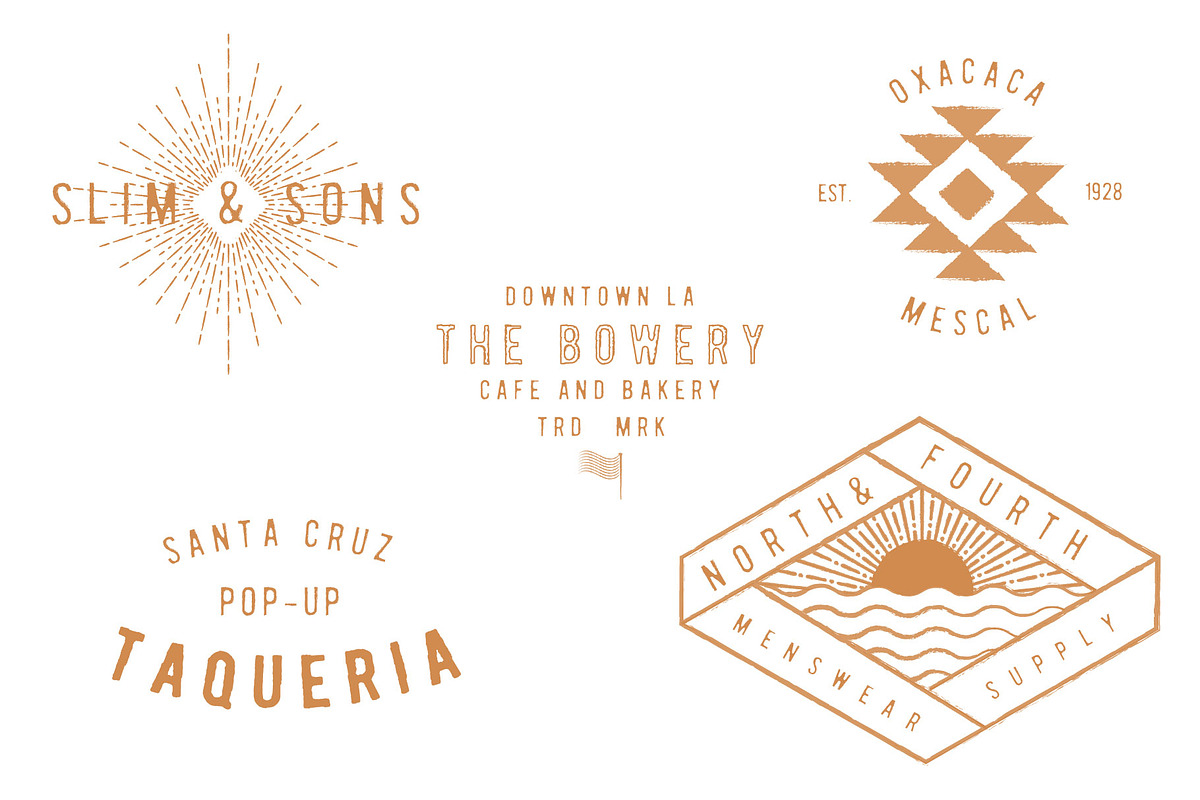 The vintage logo & font super bundle, a Branding & Logo Template by Tropical Type (Photo 3 of 16)