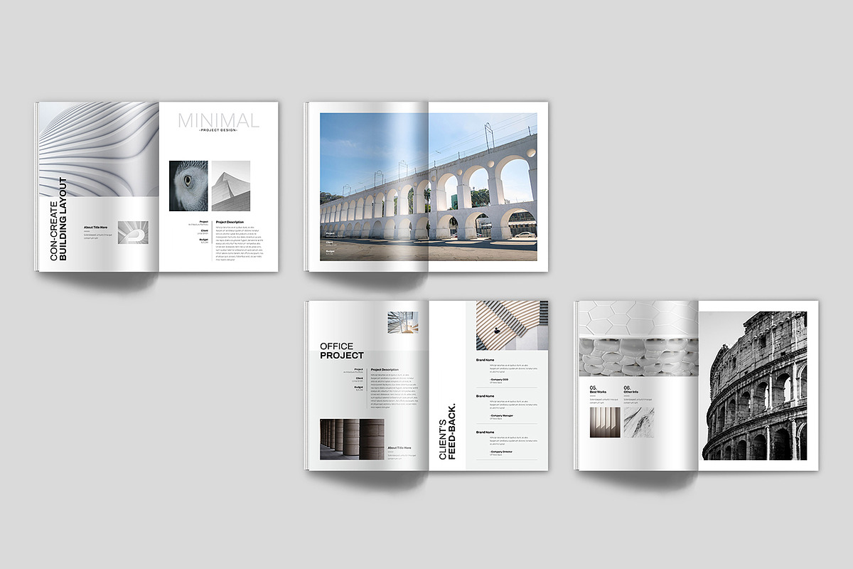 Architecture Portfolio Template, a Brochure Template by Spark_Creative (Photo 14 of 14)