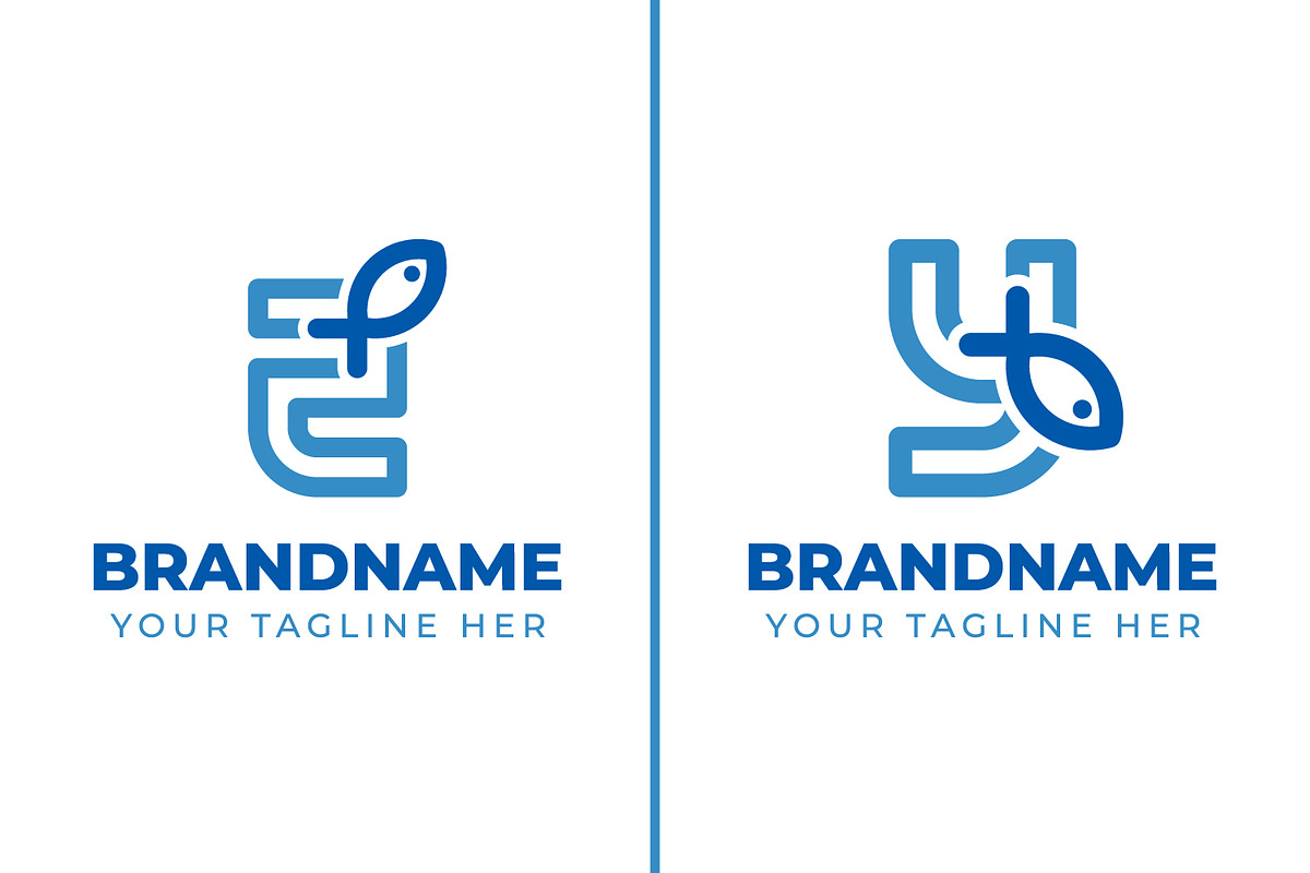 Letter Y Z Fish Logo, a Branding & Logo Template by Pray Art Design Studio