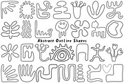Hand Drawn Abstract Outlined Shapes, an Object Graphic by Heather Green Designs (Thumbnail 1 of 7)