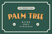 Palm Tree Retro Font, a Font by 24Design Studios (Thumbnail 1 of 7)