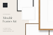Movable Frames Kit For Mockups, a Print Template by The White Space Co. (Thumbnail 1 of 8)